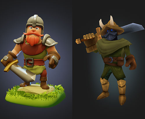 Low poly characters